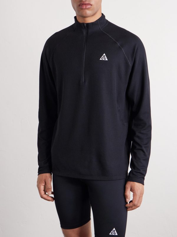 ACG Trail Logo-Print Dri-FIT Half-Zip Running Top - FR ACG Trail Logo-Print Dri-FIT Half-Zip Running Top - FR