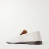 Woven Suede Penny Loafers - BK