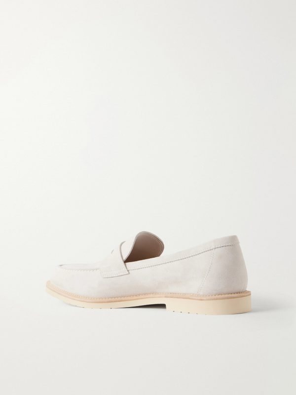 Suede Penny Loafers - BK Suede Penny Loafers - BK