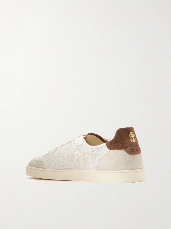 Suede and Cotton Sneakers - BK Suede and Cotton Sneakers - BK