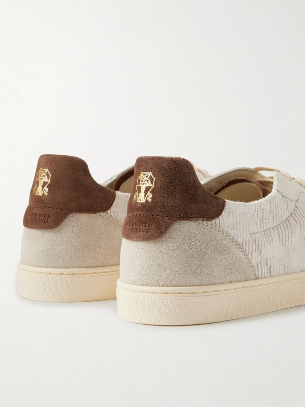 Suede and Cotton Sneakers - CU Suede and Cotton Sneakers - CU
