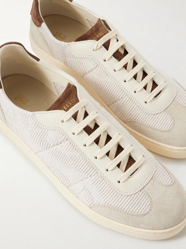 Suede and Cotton Sneakers - E2 Suede and Cotton Sneakers - E2