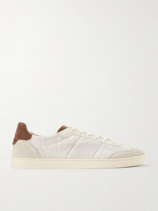 Suede and Cotton Sneakers Suede and Cotton Sneakers