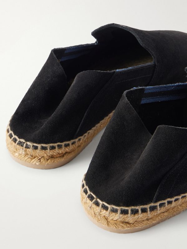 Parker Collapsible-Heel Suede Espadrilles - CU