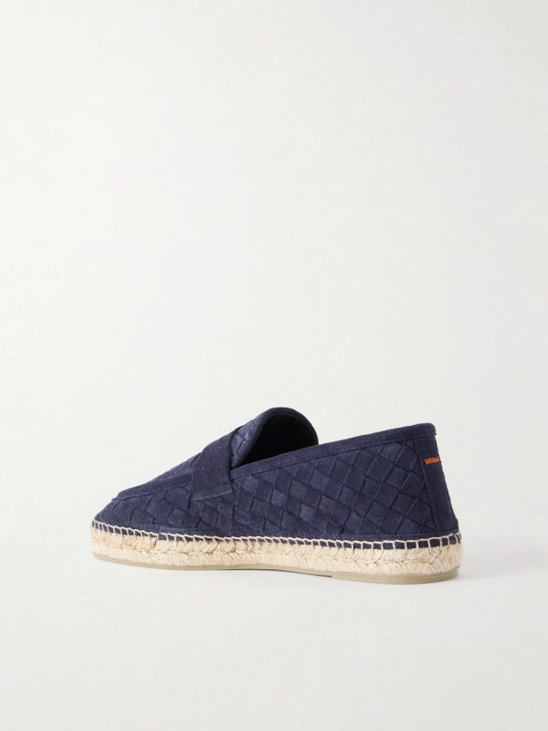 Nilo Woven Suede Espadrilles - BK