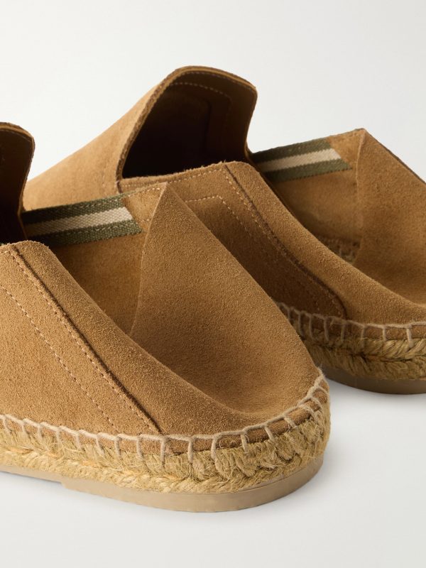 Parker Collapsible-Heel Suede Espadrilles - CU