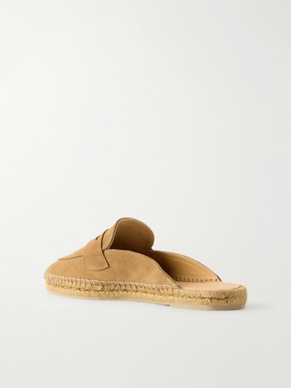 Nando Suede Backless Espadrilles - BK Nando Suede Backless Espadrilles - BK