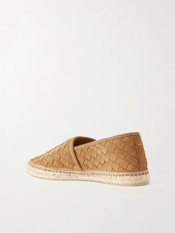 Porto Woven Suede Espadrilles - BK