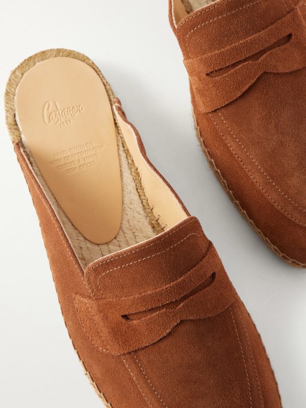 Nando Suede Backless Espadrilles - CU Nando Suede Backless Espadrilles - CU