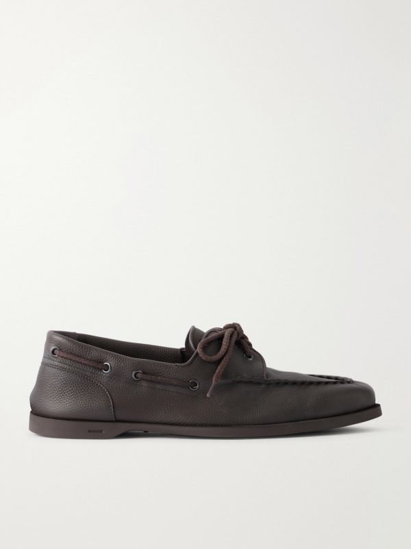 Foil Full-Grain Leather Boat Shoes Foil Full-Grain Leather Boat Shoes