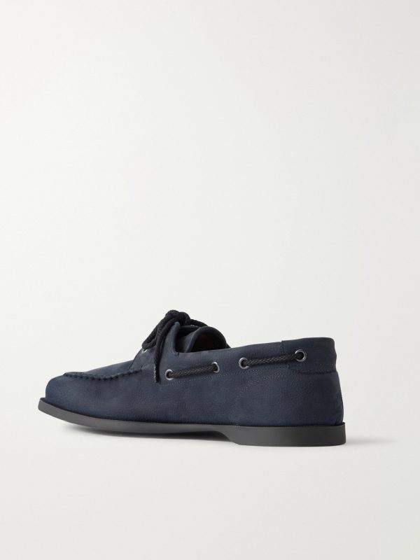 Foil Nubuck Boat Shoes - BK Foil Nubuck Boat Shoes - BK