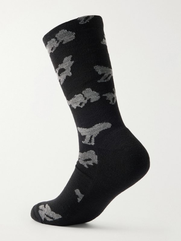 Lineage Three-Pack Cotton-Blend Socks - BK