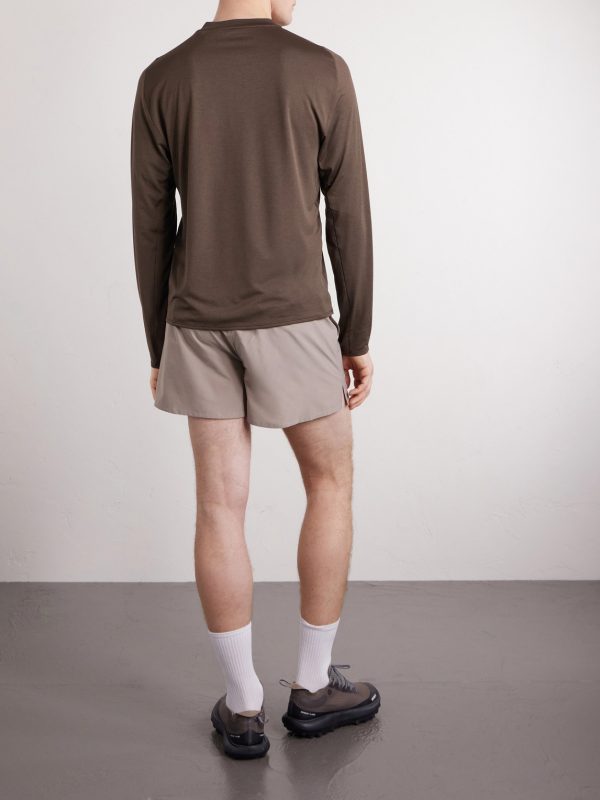 Lateral Peak Logo-Print Recycled-Jersey T-Shirt - BK