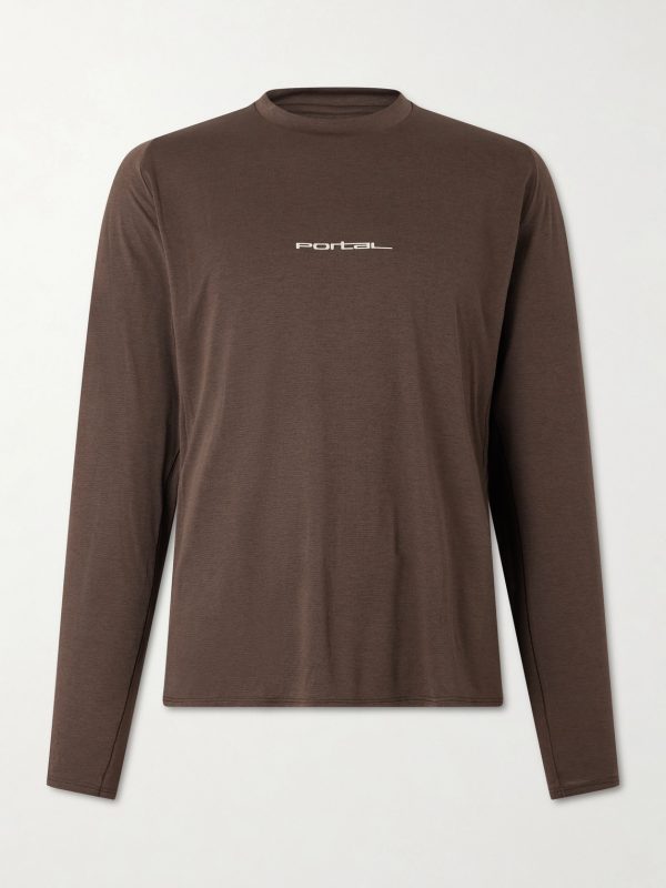 Lateral Peak Logo-Print Recycled-Jersey T-Shirt