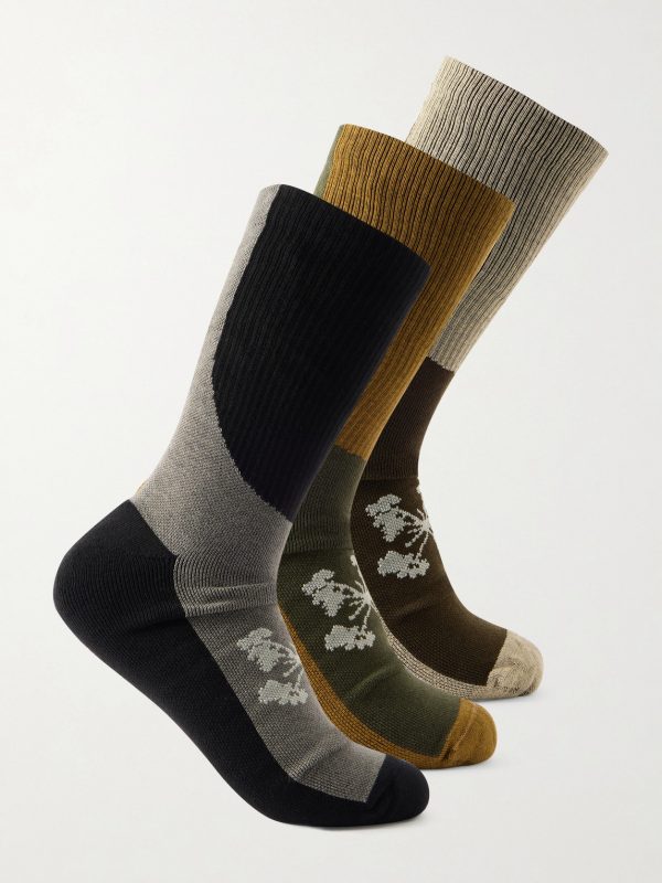 Ritual Three-Pack Stretch Merino Wool-Blend Socks