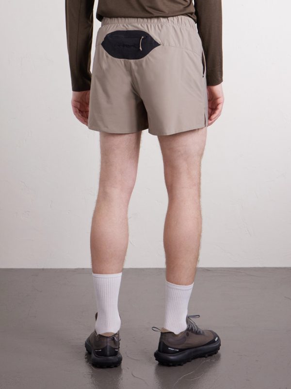 Marka Liner Straight-Leg 5" Mesh-Trimmed Recycled-Shell Running Shorts - BK