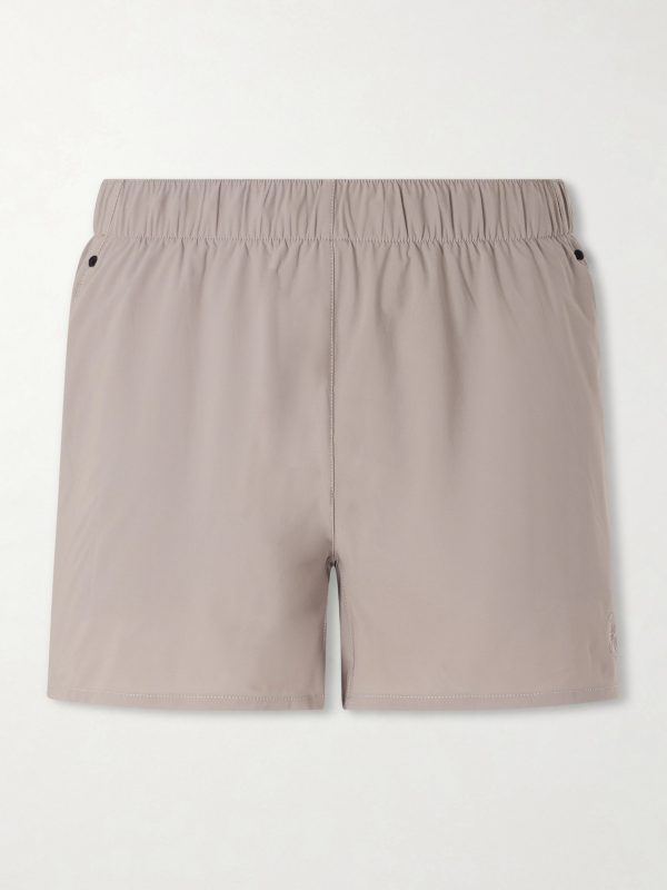 Marka Liner Straight-Leg 5" Mesh-Trimmed Recycled-Shell Running Shorts