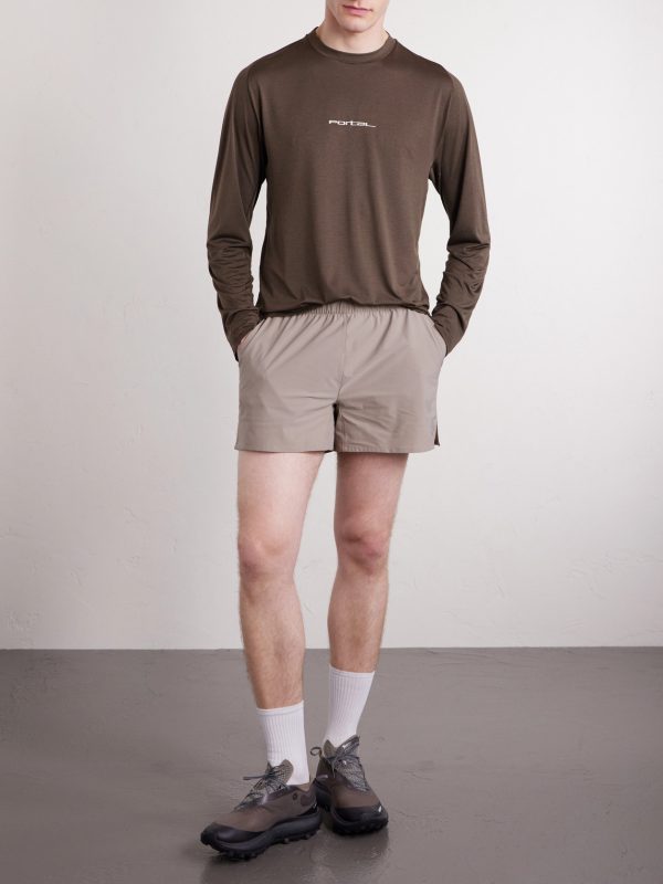 Marka Liner Straight-Leg 5" Mesh-Trimmed Recycled-Shell Running Shorts - OU