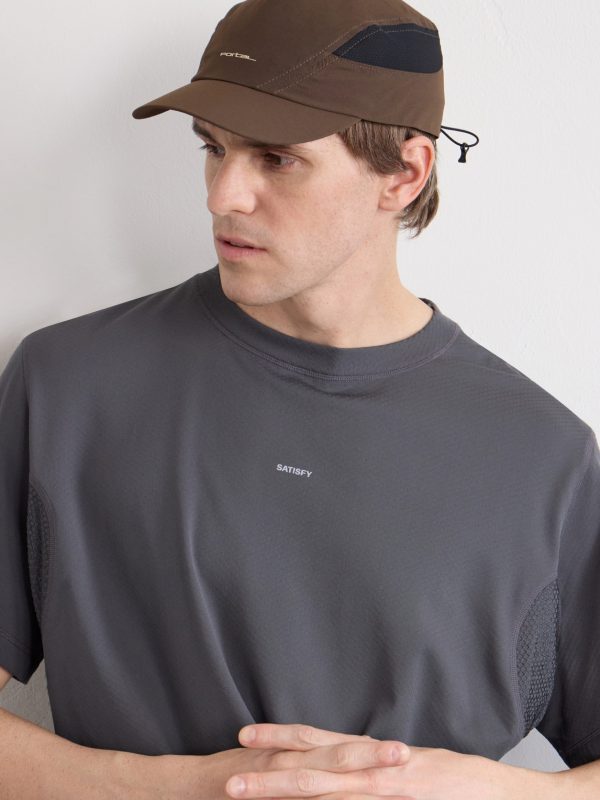 Planar Logo-Print Mesh-Trimmed Recycled-Shell Cap - FR Planar Logo-Print Mesh-Trimmed Recycled-Shell Cap - FR