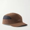 Planar Logo-Print Mesh-Trimmed Recycled-Shell Cap Planar Logo-Print Mesh-Trimmed Recycled-Shell Cap