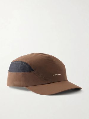 Planar Logo-Print Mesh-Trimmed Recycled-Shell Cap