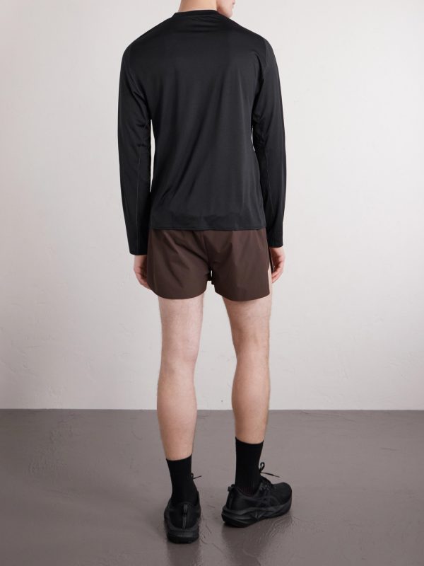 Lateral Peak Logo-Print Recycled-Jersey T-Shirt - BK