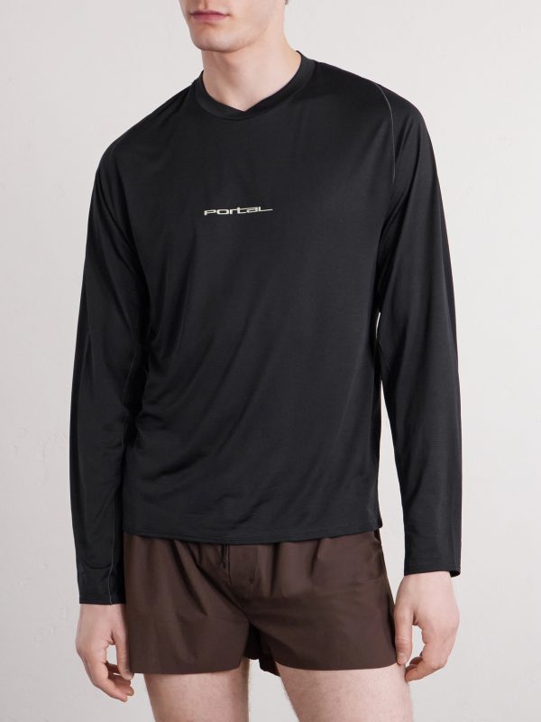 Lateral Peak Logo-Print Recycled-Jersey T-Shirt - FR