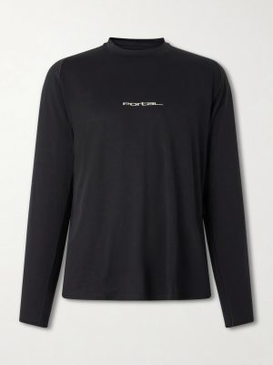 Lateral Peak Logo-Print Recycled-Jersey T-Shirt
