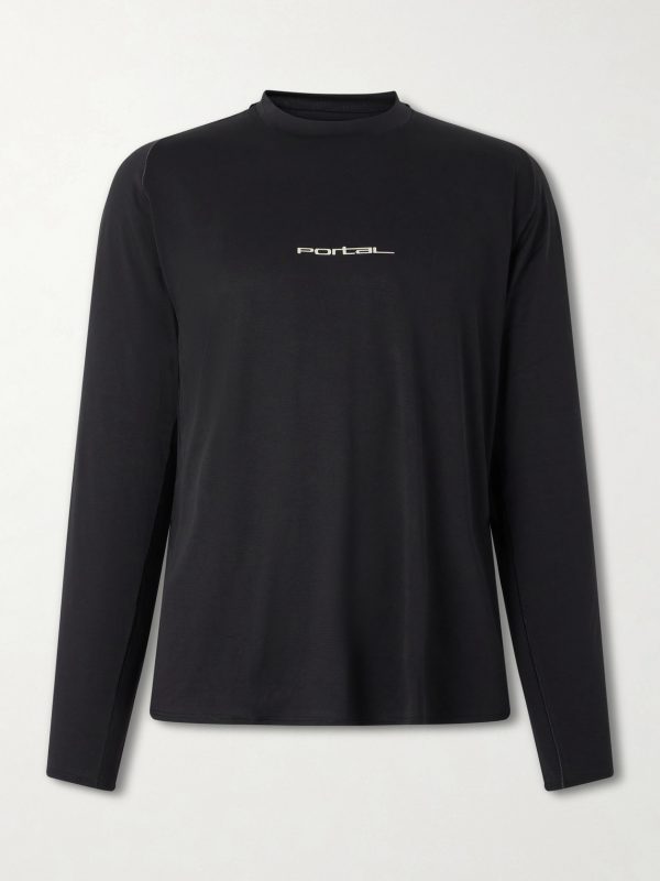 Lateral Peak Logo-Print Recycled-Jersey T-Shirt