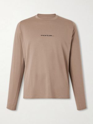 Lateral Peak Logo-Print Recycled-Jersey T-Shirt