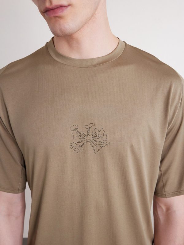 Lateral Peak Logo-Print Recycled-Jersey T-Shirt - CU Lateral Peak Logo-Print Recycled-Jersey T-Shirt - CU