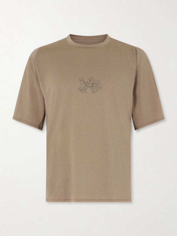 Lateral Peak Logo-Print Recycled-Jersey T-Shirt Lateral Peak Logo-Print Recycled-Jersey T-Shirt