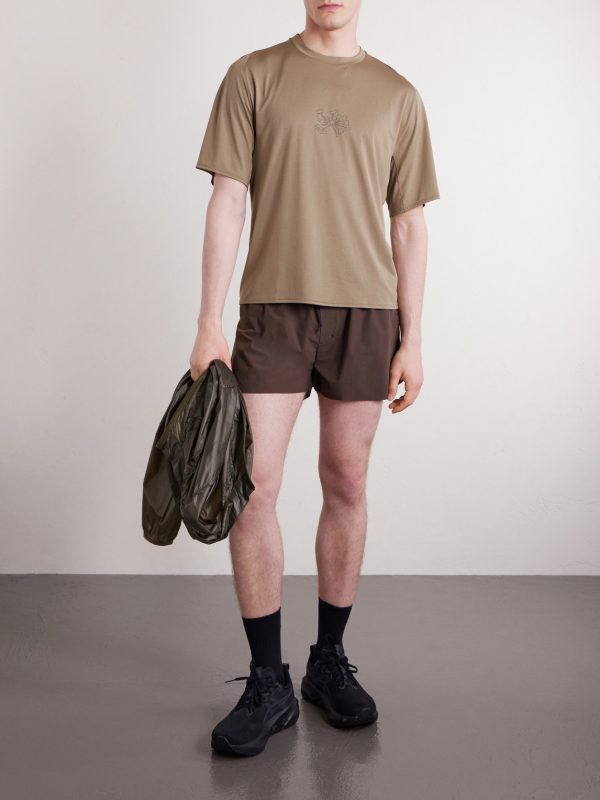 Lateral Peak Logo-Print Recycled-Jersey T-Shirt - OU Lateral Peak Logo-Print Recycled-Jersey T-Shirt - OU