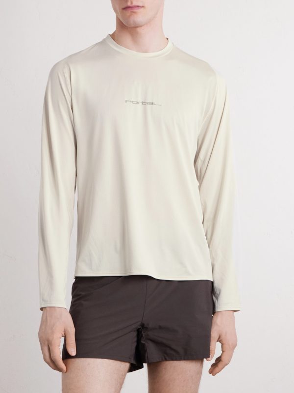 Lateral Peak Logo-Print Recycled-Jersey T-Shirt - FR Lateral Peak Logo-Print Recycled-Jersey T-Shirt - FR