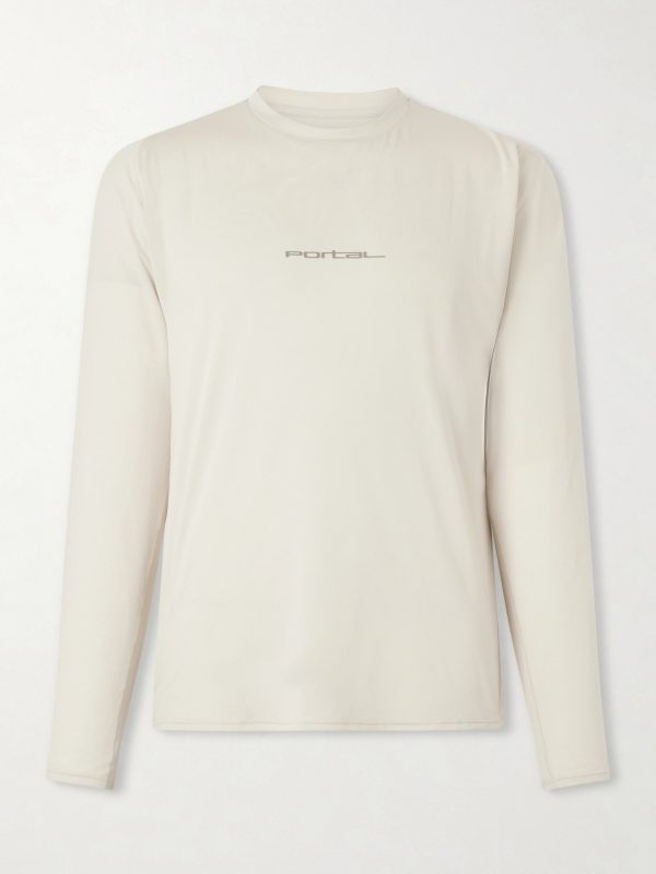 Lateral Peak Logo-Print Recycled-Jersey T-Shirt Lateral Peak Logo-Print Recycled-Jersey T-Shirt