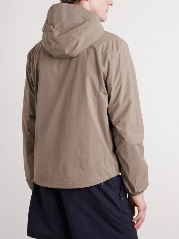 Level Alpha Logo-Print Fleece-Trimmed Recycled-Shell Jacket - BK Level Alpha Logo-Print Fleece-Trimmed Recycled-Shell Jacket - BK
