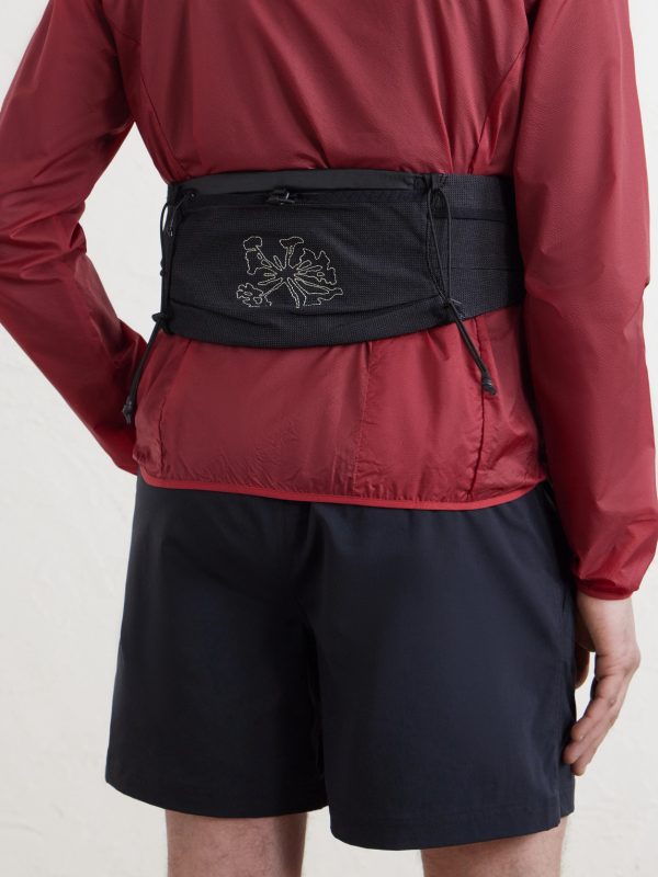 Borders Embroidered Ripstop-Trimmed Mesh Belt Bag - FR