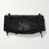 Borders Embroidered Ripstop-Trimmed Mesh Belt Bag
