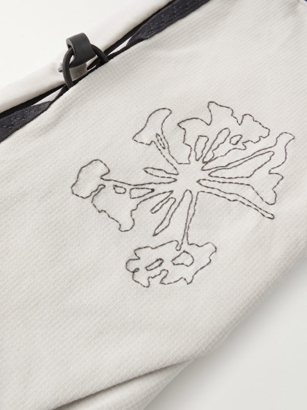 Borders Embroidered Ripstop-Trimmed Mesh Belt Bag - CU Borders Embroidered Ripstop-Trimmed Mesh Belt Bag - CU