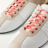 Suede-Trimmed Perforated Leather Sneakers - CU