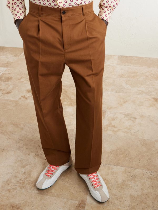 Suede-Trimmed Perforated Leather Sneakers - OU