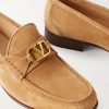 Logo-Embellished Suede Loafers - CU Logo-Embellished Suede Loafers - CU