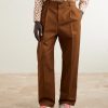 Straight-Leg Cotton-Gabardine Trousers - FR Straight-Leg Cotton-Gabardine Trousers - FR