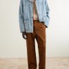 Straight-Leg Cotton-Gabardine Trousers - OU Straight-Leg Cotton-Gabardine Trousers - OU