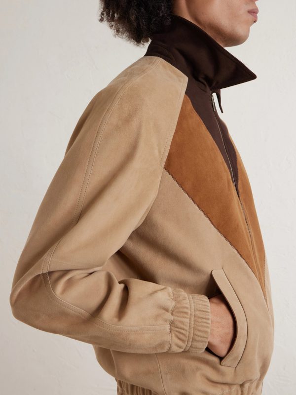 Panelled Suede Jacket - CU