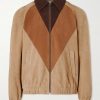 Panelled Suede Jacket