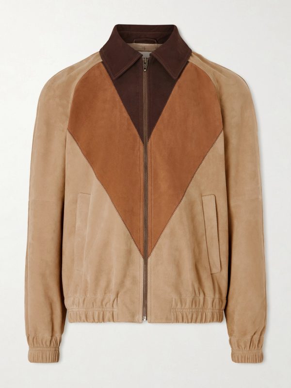Panelled Suede Jacket