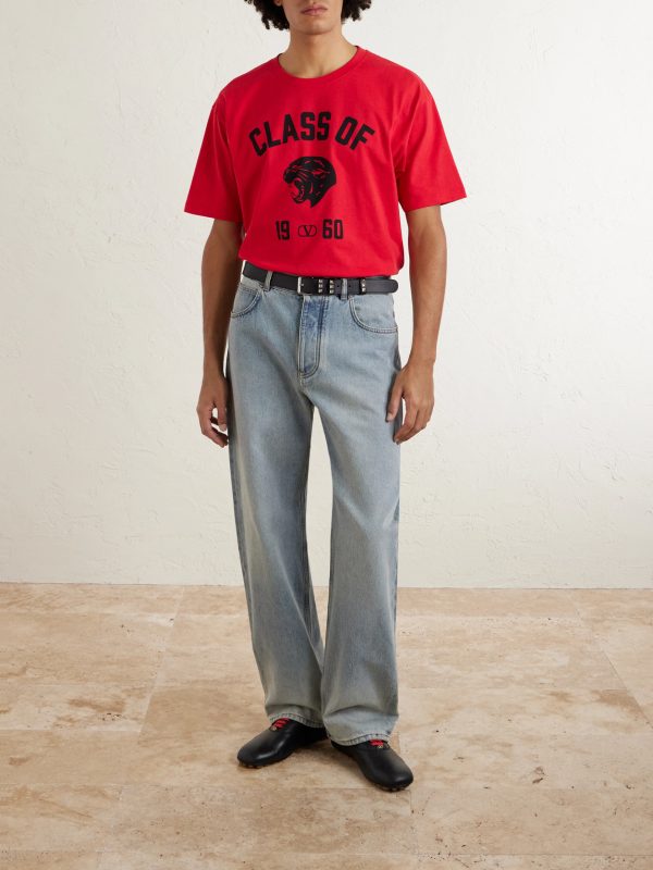 Logo-Print Cotton-Jersey T-Shirt - OU Logo-Print Cotton-Jersey T-Shirt - OU