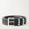 3cm Rockstud Leather Belt