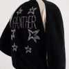 Beaded Crystal-Embellished Cotton-Blend Velour Track Jacket - CU Beaded Crystal-Embellished Cotton-Blend Velour Track Jacket - CU
